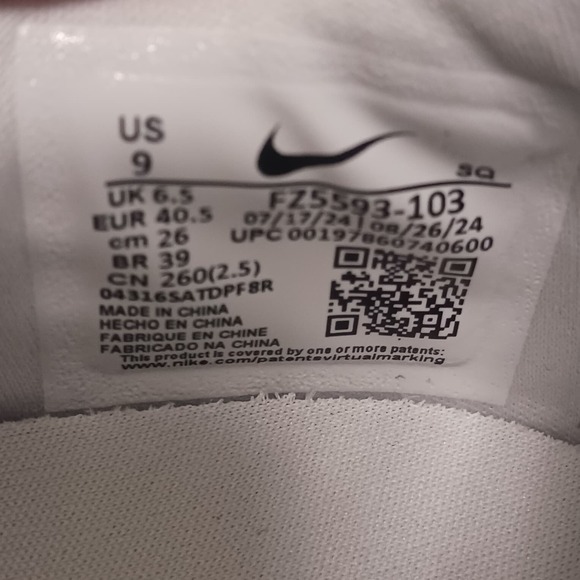 Nike Field General Women's Shoes White Gorge Green FZ5593-103 Size 9 - Picture 8 of 9